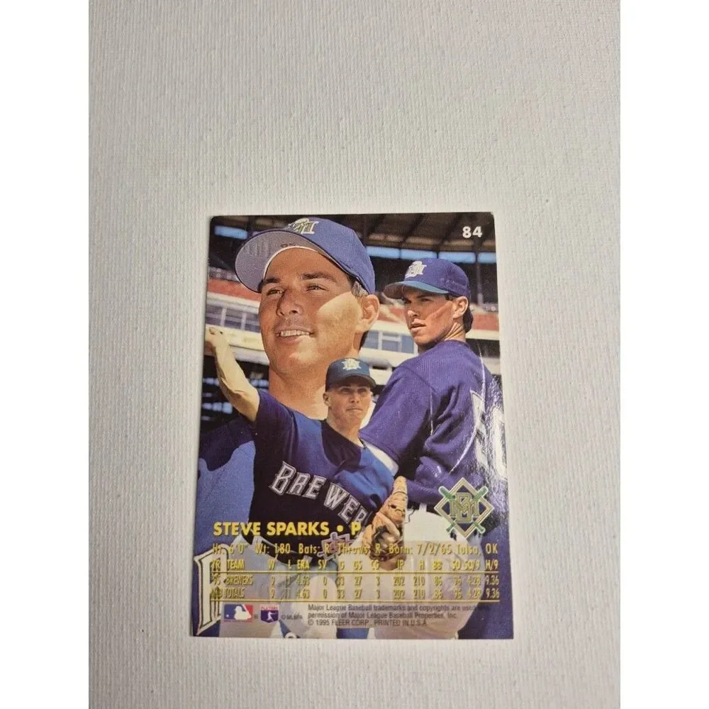 1996 Fleer Ultra - Steve Sparks #84 Gold Medallion Edition